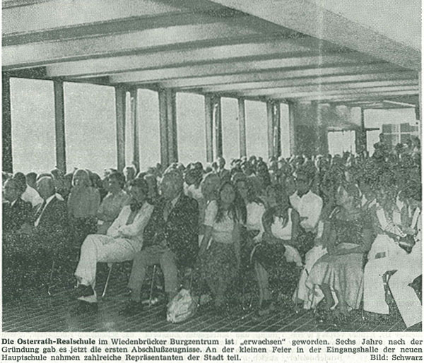 1976 – Erster kompletter Abschlussjahrgang der ORS