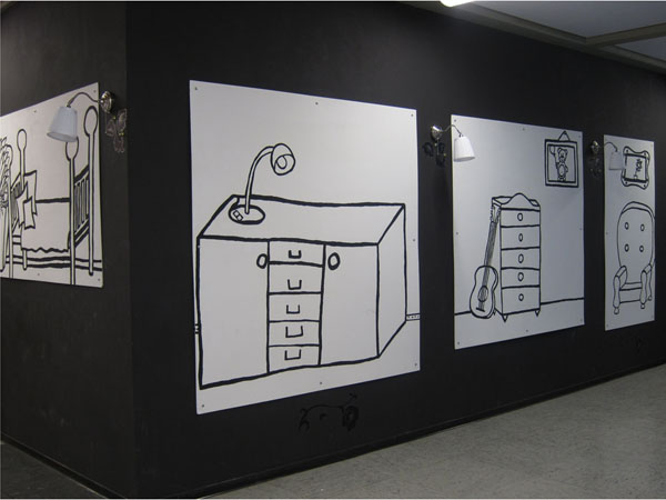 Kunst-AG gestaltet Flur