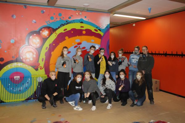 Graffiti-Projekt in der Osterrath-Realschule